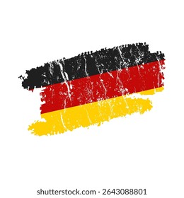 Germany flag with grunge effect – vintage German flag vector illustration