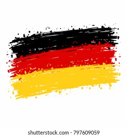 Germany flag grunge style.