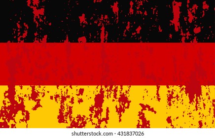 Germany flag in grunge. Vector image