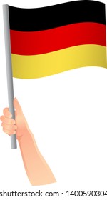 Germany flag in hand icon