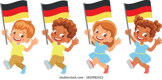 Germany flag in hand set