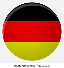 Germany flag icon flat. National flag germany illustration, vector country of symbol