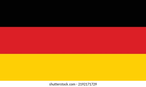 Deutschland flaggt. Symbol des Deutschen. Geografie Deutschlands. Platz für Banner und Button. Abzeichen von Berlin und München. Land Europas und der Welt. Emblem in den Farben Schwarz, Rot und Gelb.