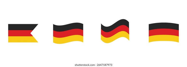 Germany flag icon. Germany nation element set vector ilustration