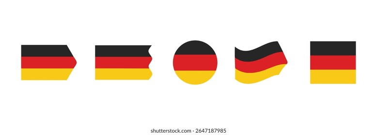 Germany flag icon. Germany nation element set vector ilustration