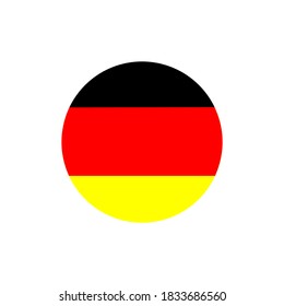 Germany flag icon round circle design