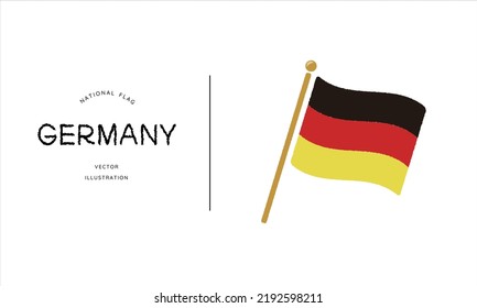 Germany flag icon vector illustration