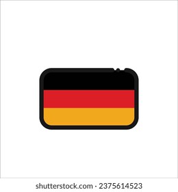 Germany flag icon vector illustration