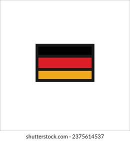 Germany flag icon vector illustration