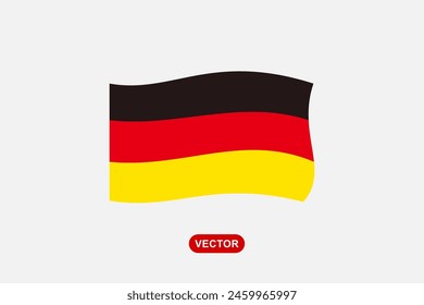 Icono de la bandera de Alemania. Ilustración vectorial