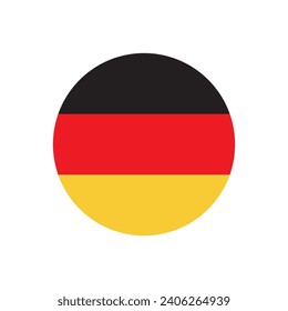 germany flag icon vector template illustration logo design