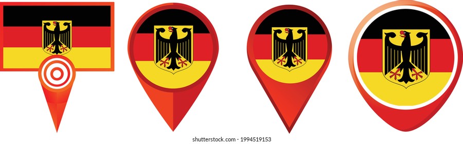 Germany flag icon . web icon set . icons collection. Simple vector illustration.