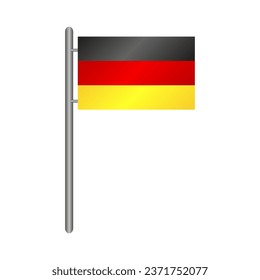 Germany flag illustrated in vector on background