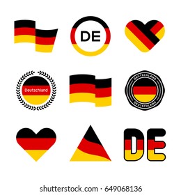 Germany flag illustration, german flag.