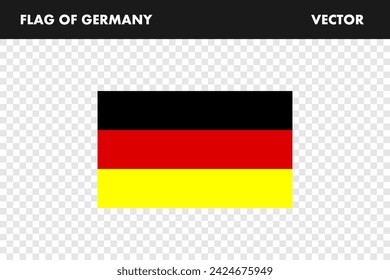 Deutschland-Flagge. Flagge Deutschlands, Illustration. Flaggenbild. Vektor