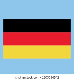 Germany Flag illustration, textured background, Symbols of Germany - Vector