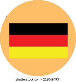 Germany Flag Isolated Vector Illustration which can be easily modified or edit