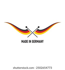 Germany flag logo design icon web