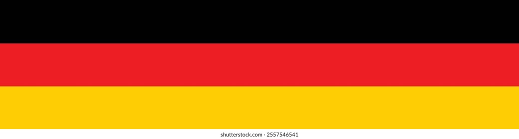 Germany flag long banner digital vector illustration