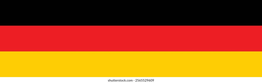 Germany flag long banner digital vector illustration