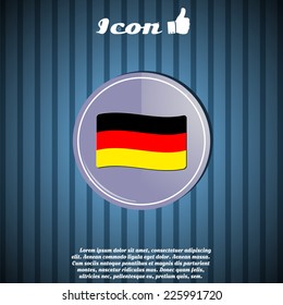 Germany flag. Made in vector