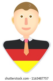 Germany flag man icon