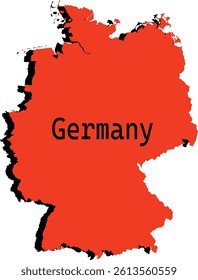 Germany Flag And Map Vector Design