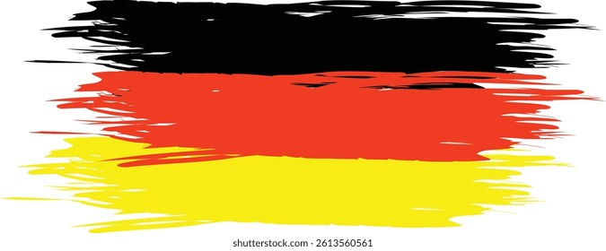 Germany Flag And Map Vector Design