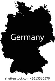 Germany Flag And Map Vector Design