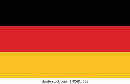 Germany flag national country vector europe