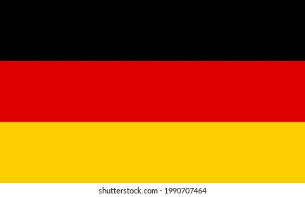 Germany flag , national of germany flag with flat color . vector illustration