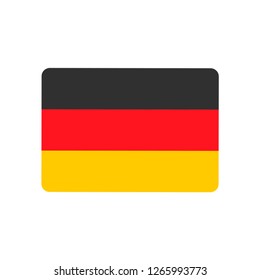 Germany flag, official colors and proportion correctly. National Germany flag. Vector illustration. EPS10