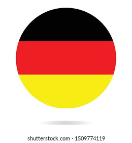 Germany flag, official colors and proportion correctly. National Germany flag. Vector illustration. EPS10.