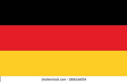 Germany flag. Official colors and proportion correctly. National Germany flag. Vector illustration. EPS10