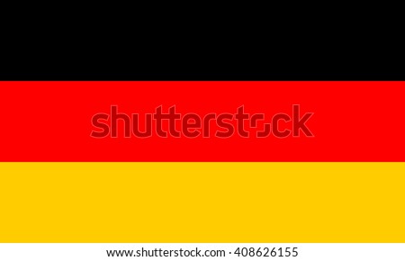 Germany flag, official colors and proportion correctly. National Germany flag. Vector illustration. EPS10.