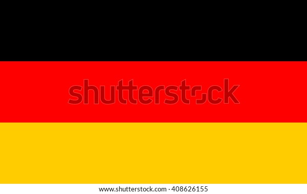 ドイツ国旗 正式な色 正確な割合 ドイツ国旗 ベクターイラスト
