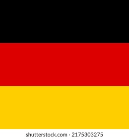 Germany flag, official colors. Vector illustration.