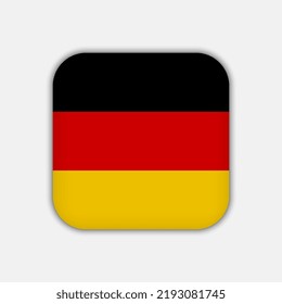 Germany flag, official colors. Vector illustration.