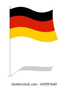 Germany flag. Official national symbol of German Republic. Traditional banner emerging European state
