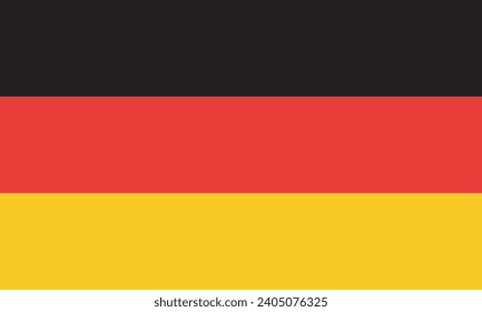 Germany flag. The official ratio. Flag icon. Standard color. Standard size. A rectangular flag. Computer illustration. Digital illustration. Vector illustration.
