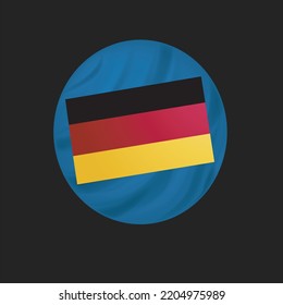 germany flag on black background vector illustration