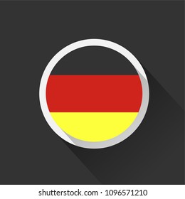 Germany flag on dark background. Vector illustration.