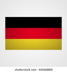 Germany flag on a gray background. Vector illustration
