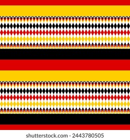 germany flag pattern design. rhombus background. vector illustration