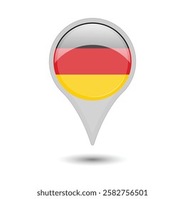 germany flag pin vector design