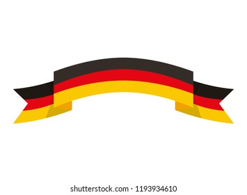 germany flag ribbon symbol national