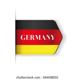 Germany flag ribbon vector