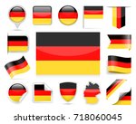 Germany Flag Set - Vector Illustration