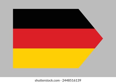 Germany flag sign, German national symbol, Germany country flag is a symbol of freedom, Vector illustration, Digital illustration
