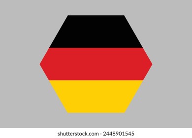 Germany flag sign, German national symbol, Germany country flag is a symbol of freedom, Vector illustration, Digital illustration
